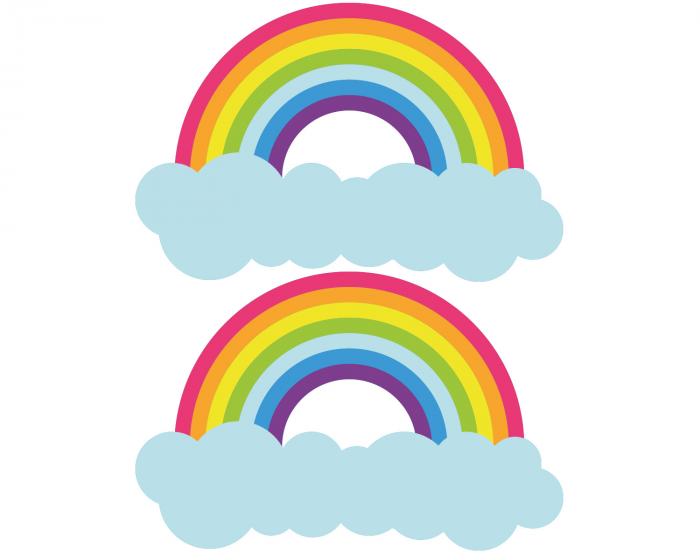 Regenbogen Fenstersticker